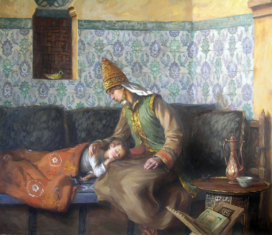 Царица Сююмбикэ и царевич Утэмеш. И. К. Акжигитов. 2007 год
